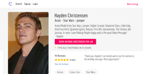Hayden Christensen Miscast As Anakin Skywalker In Cameo Video